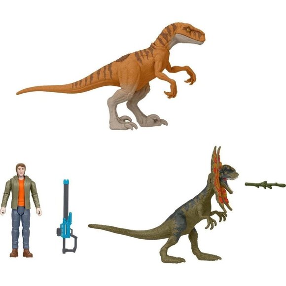 Mattel Jurassic World Chaos Theory Ben Escape Pack Set Dinosaur Action Figure - Picture 6 of 6